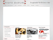 Tablet Screenshot of photobasilisk.ch